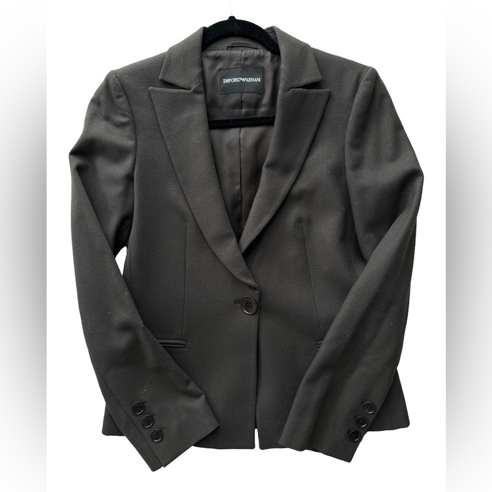 Women’s Size Small S Emporio Armani Dark Chocolate Blazer